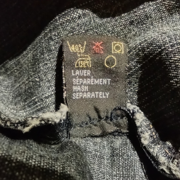 Contrast Women's Jean Jacket Size 15 - Picture 12 of 13